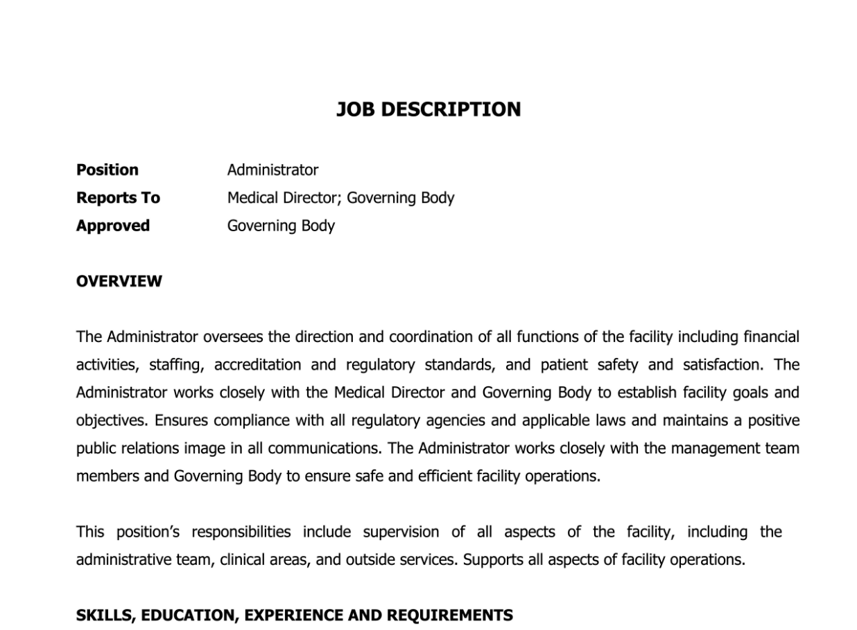 Collector Job Description Sample