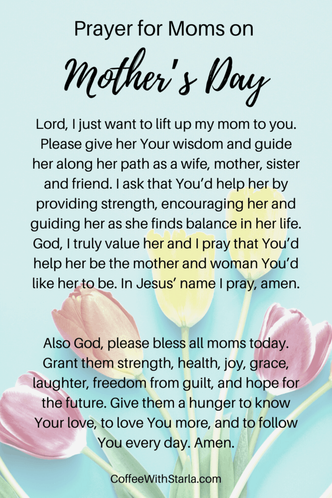 Mother's Day Prayer Printable