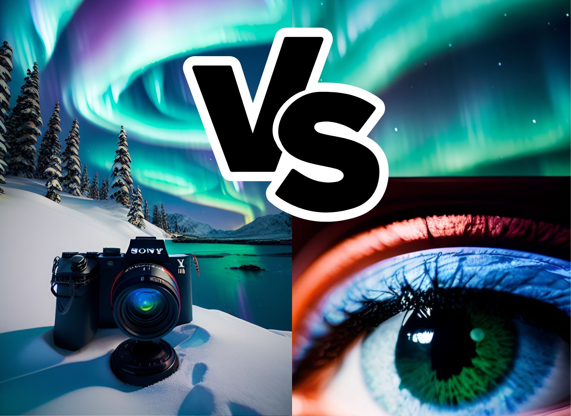 Northern Lights An Eye vs Camera Comparison