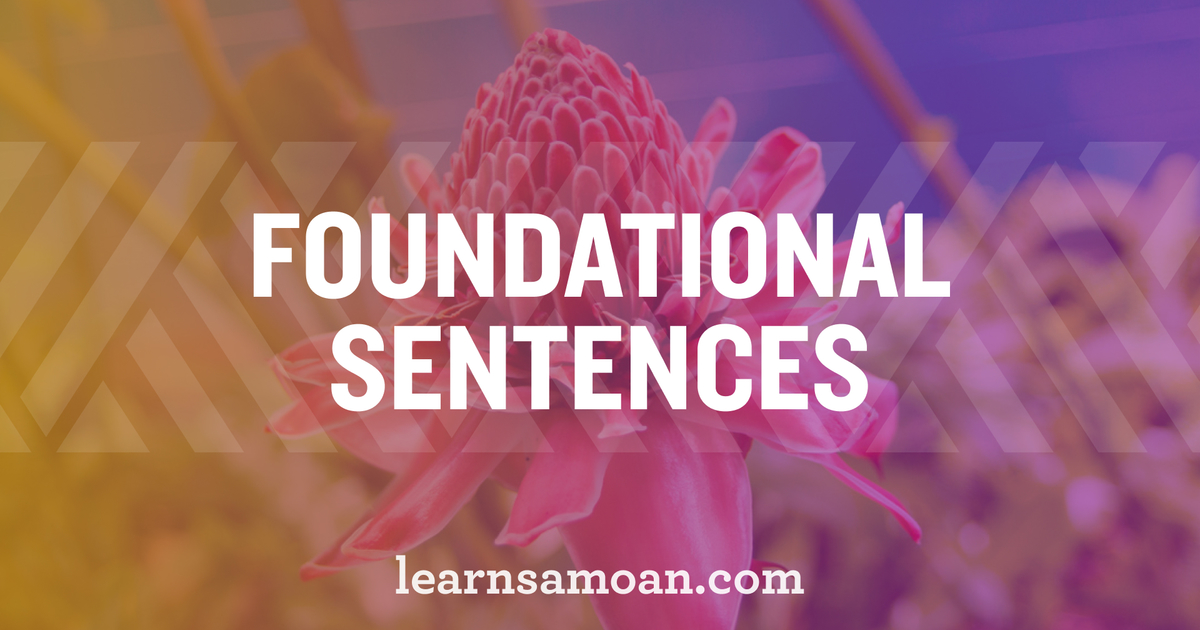 Foundational Sentences