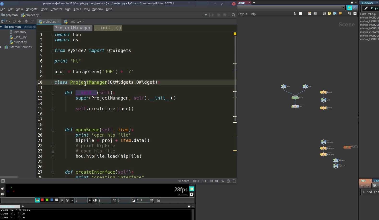 Python Custom Project Manager