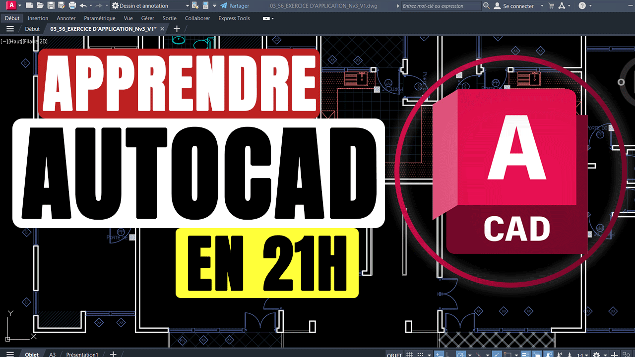 Apprendre Autocad 2D en 21h (Version 2024)