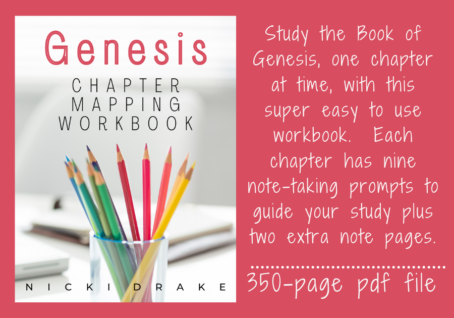 Genesis Chapter Mapping Bible Study Workbook (Digital/printable)