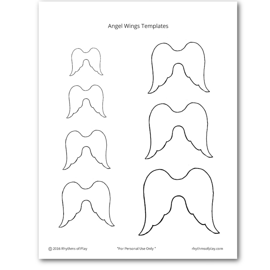 angel wings template