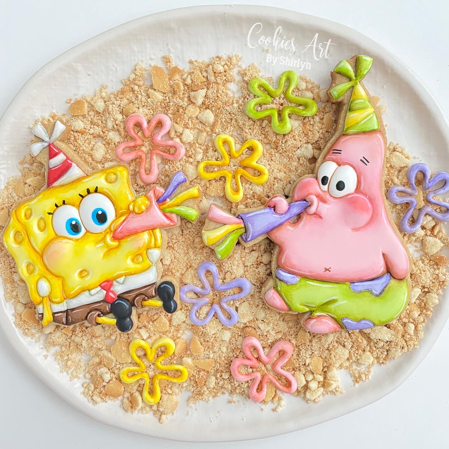CABS16 Spongebob & Patrick Birthday Celebration Online Cookie Class