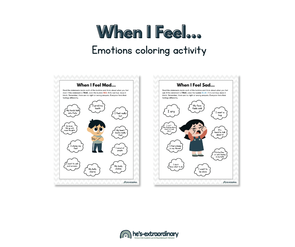 Understanding & Coping With Feelings - Printable Mega Bundle