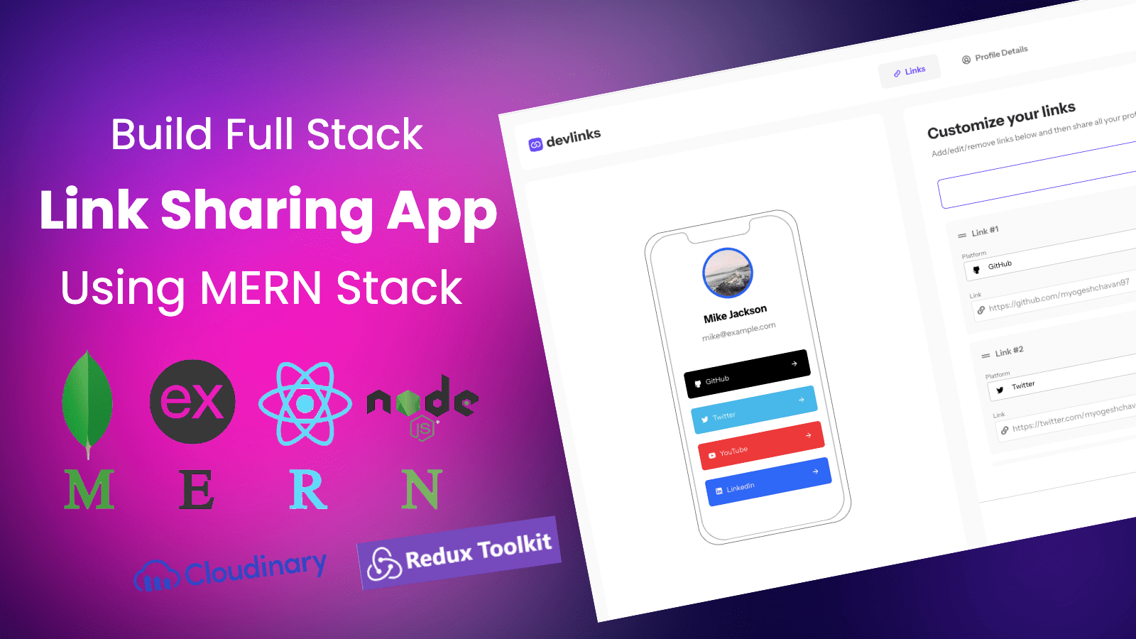 Learn How To Build Full Stack Link Sharing App Using MERN Stack