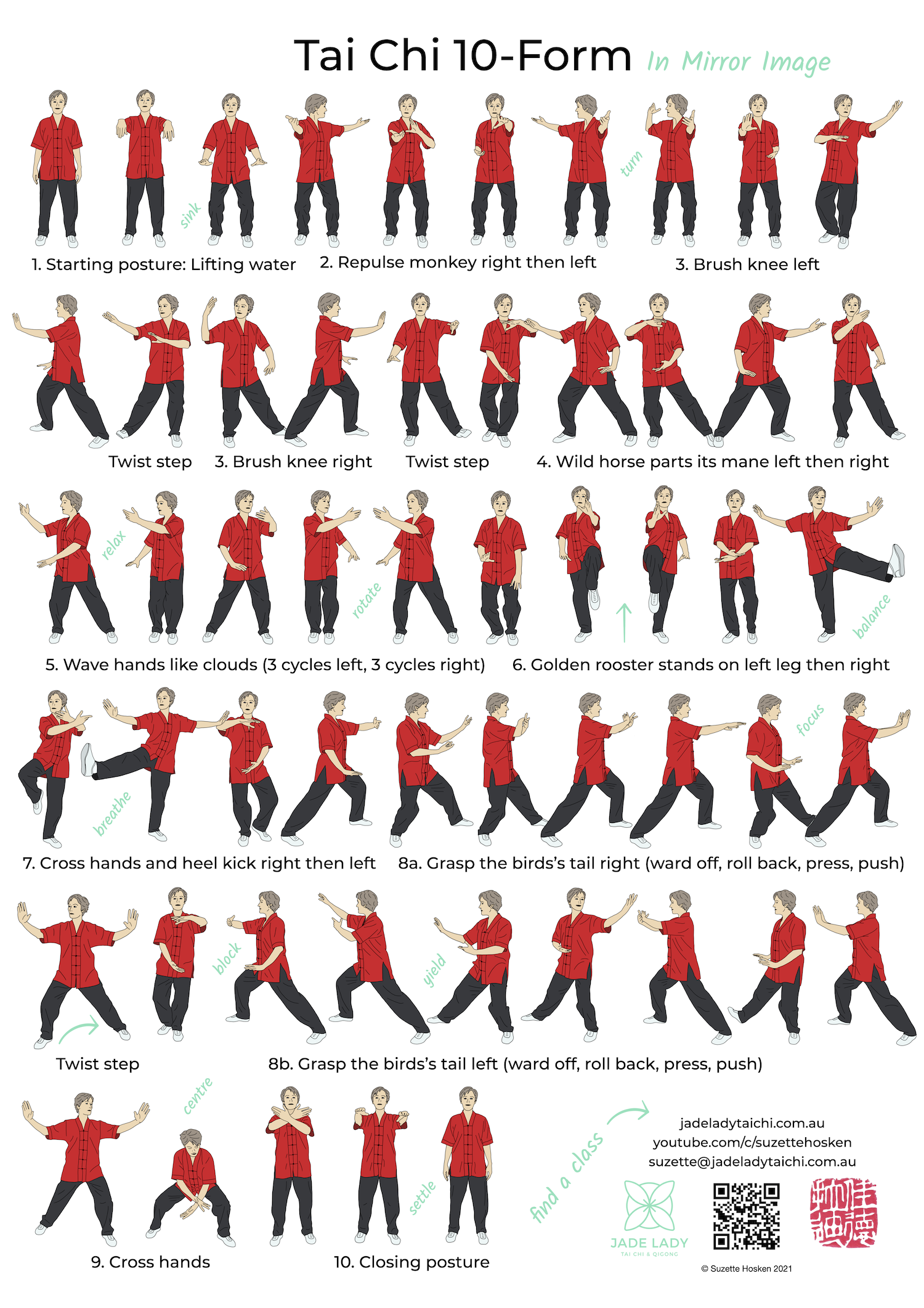 Tai Chi 24 Form List For Beginners