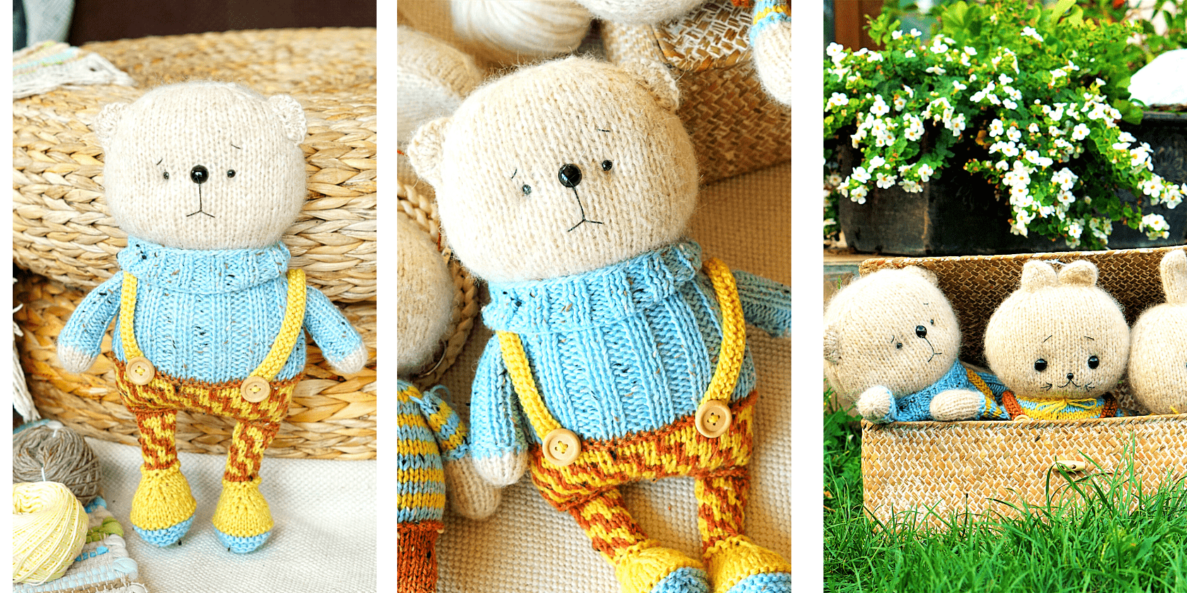 Fluffy teddy cheap bear knitting pattern