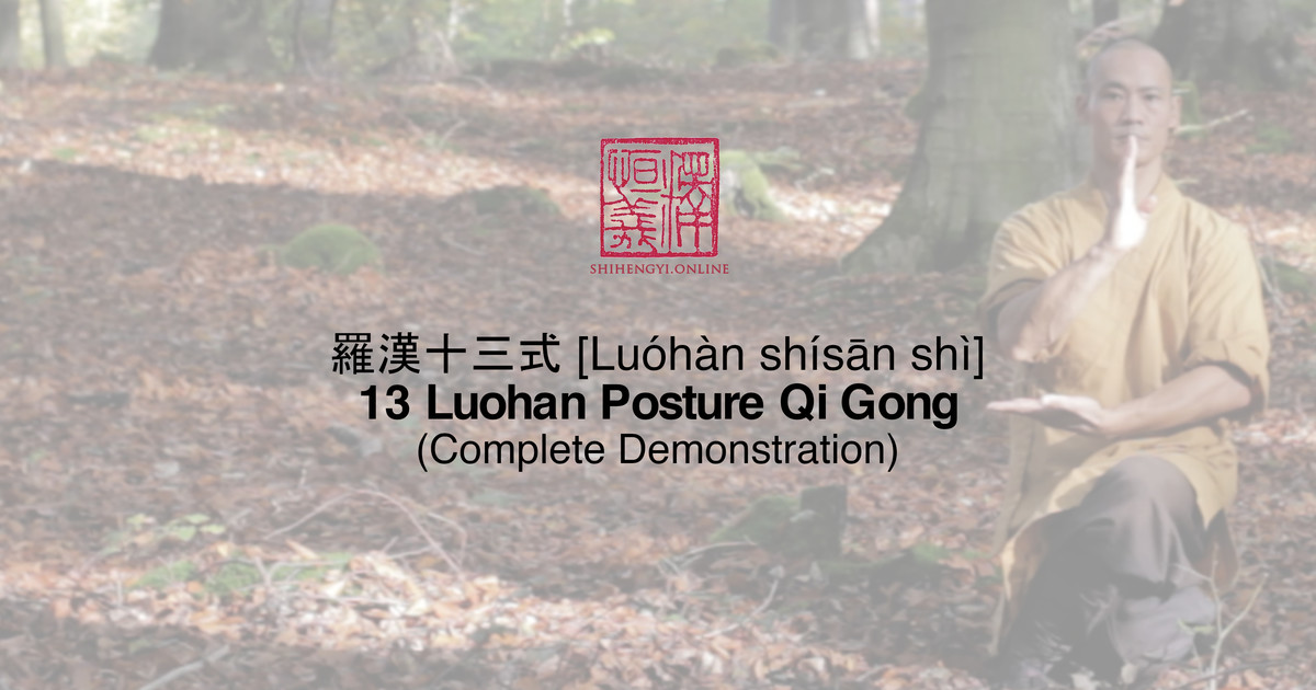The Forms 13 Luohan Posture Qi Gong