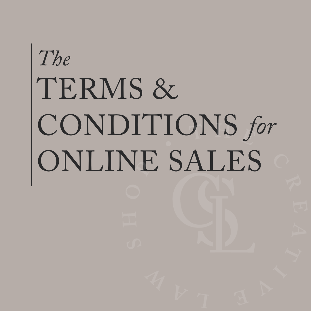 The Terms Conditions For The Online Sale Of Goods Services