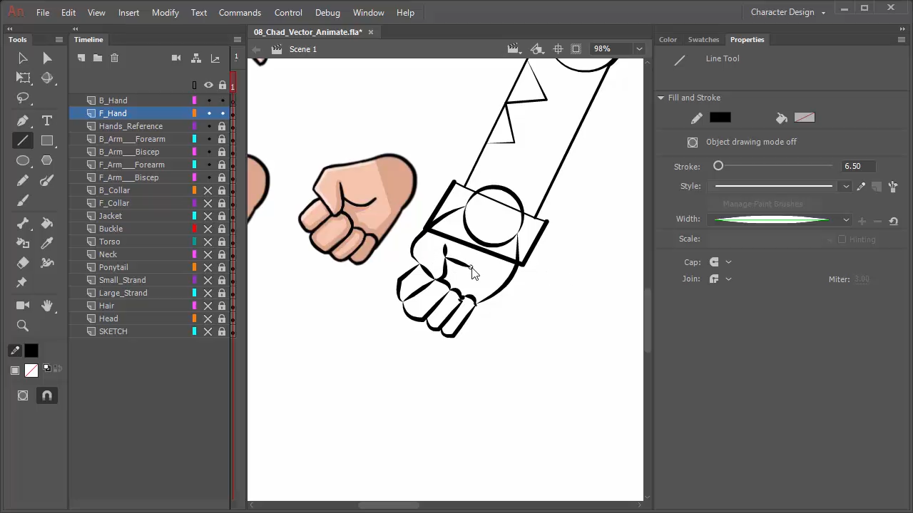 Designing Vector Characters in Adobe Animate