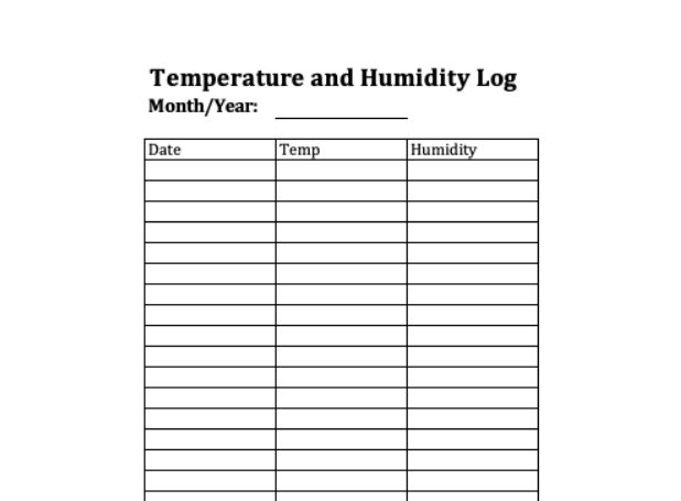 Temperature and Humidity Log