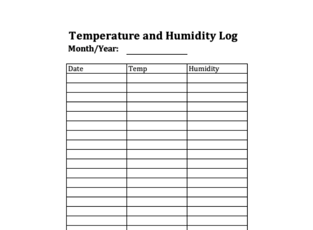 Temperature And Humidity Log