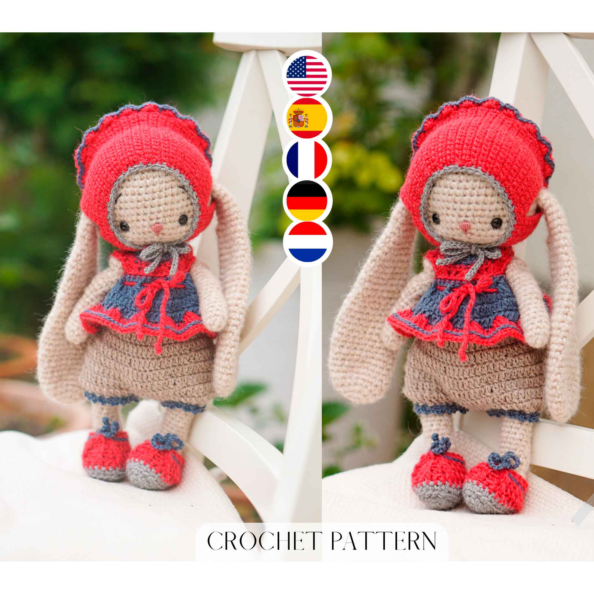 Crochet Doll Clothes Pattern - Outfit Regina