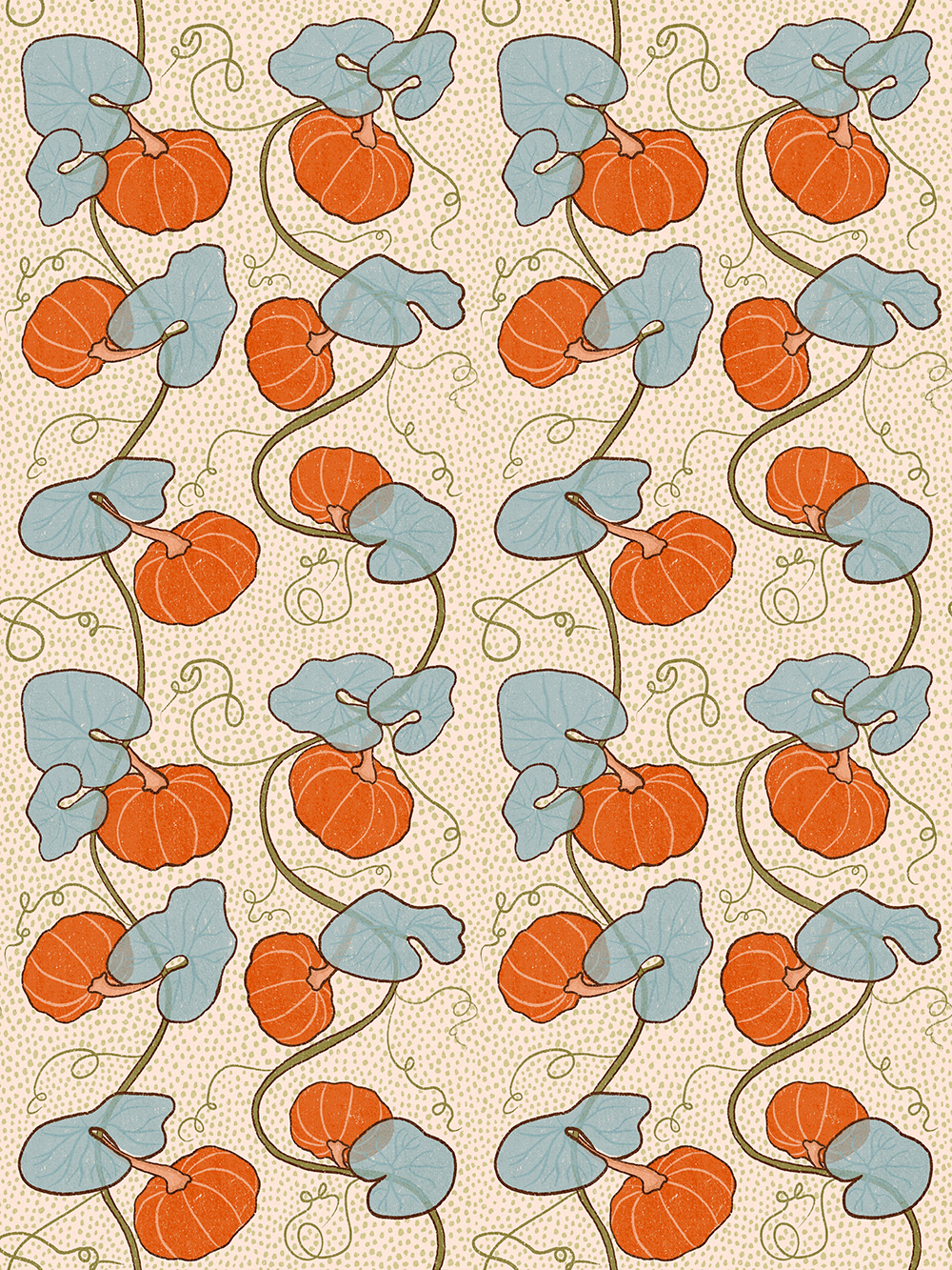 Pumpkin Vines Pattern