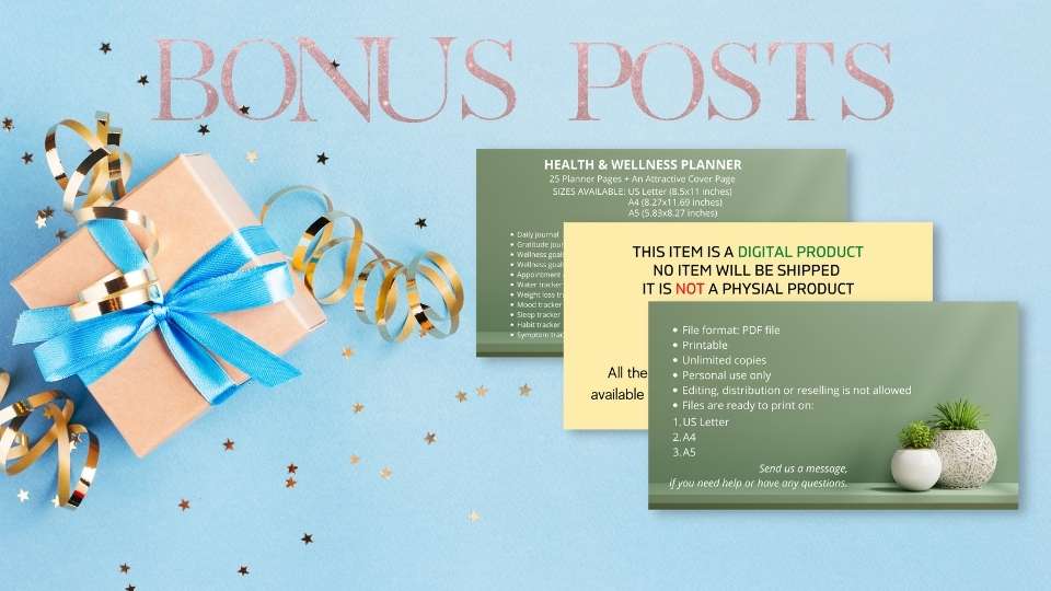 Health & Wellness Planner with PLR