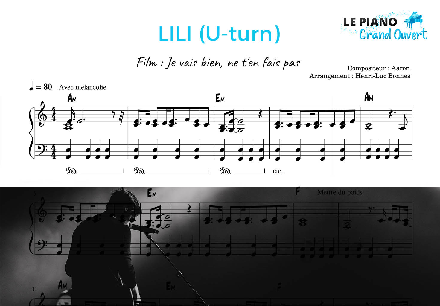 Partition LILI d'Aaron à télécharger