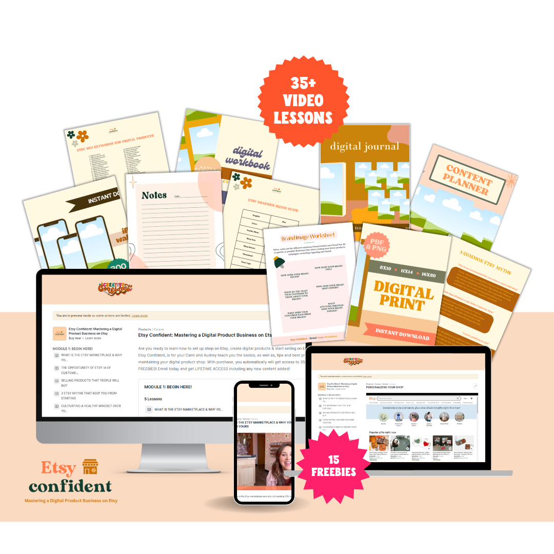 Etsy Confident Mastering a Digital Product Business on Etsy