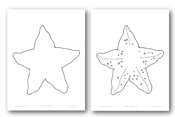 Printable Starfish Outline Template