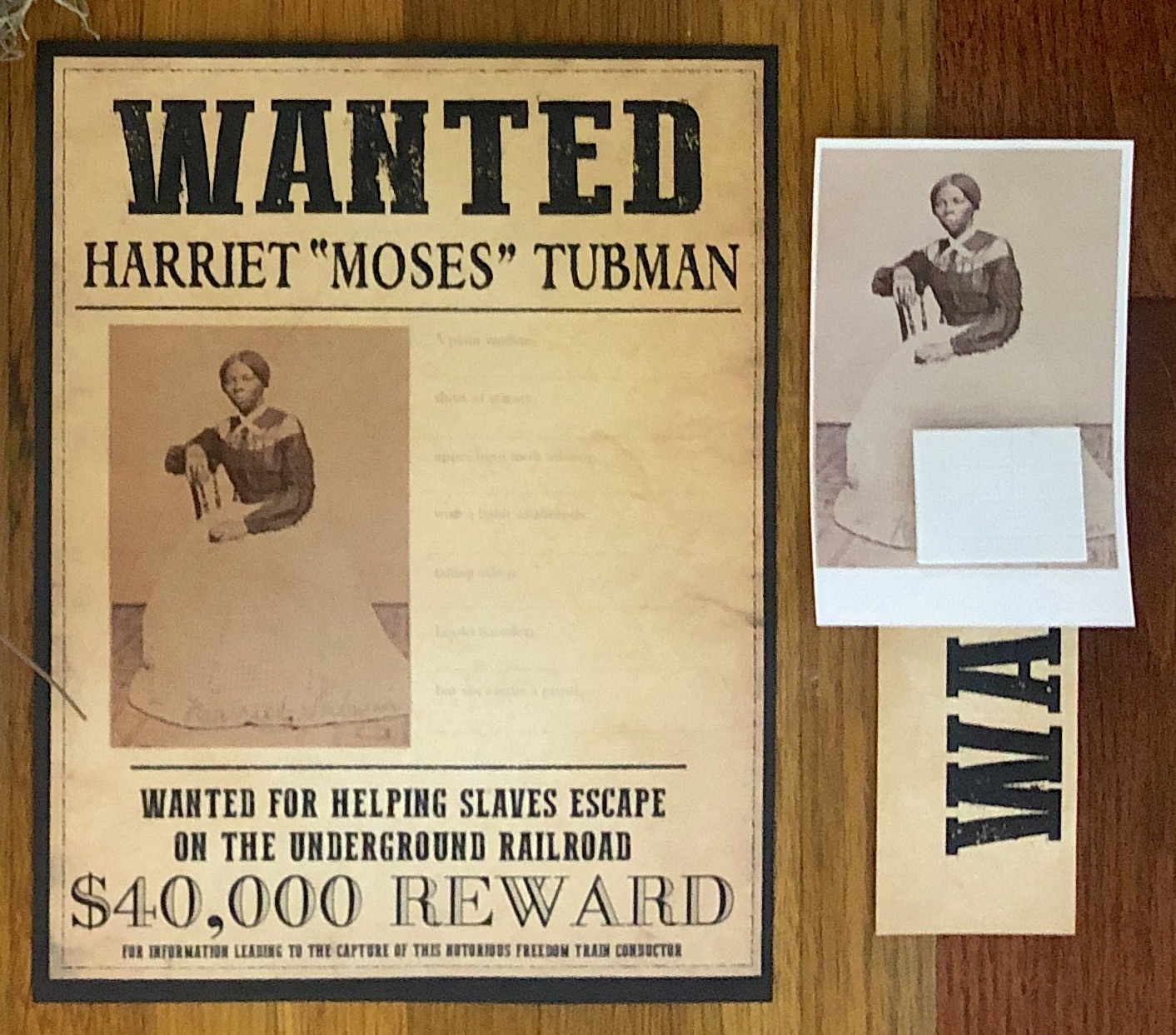 harriet tubman wanted poster 40000