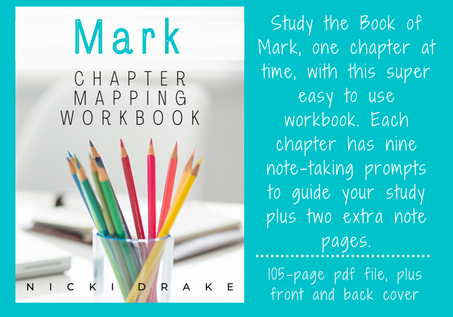 Mark Chapter Mapping Bible Study Workbook (Digital/printable)