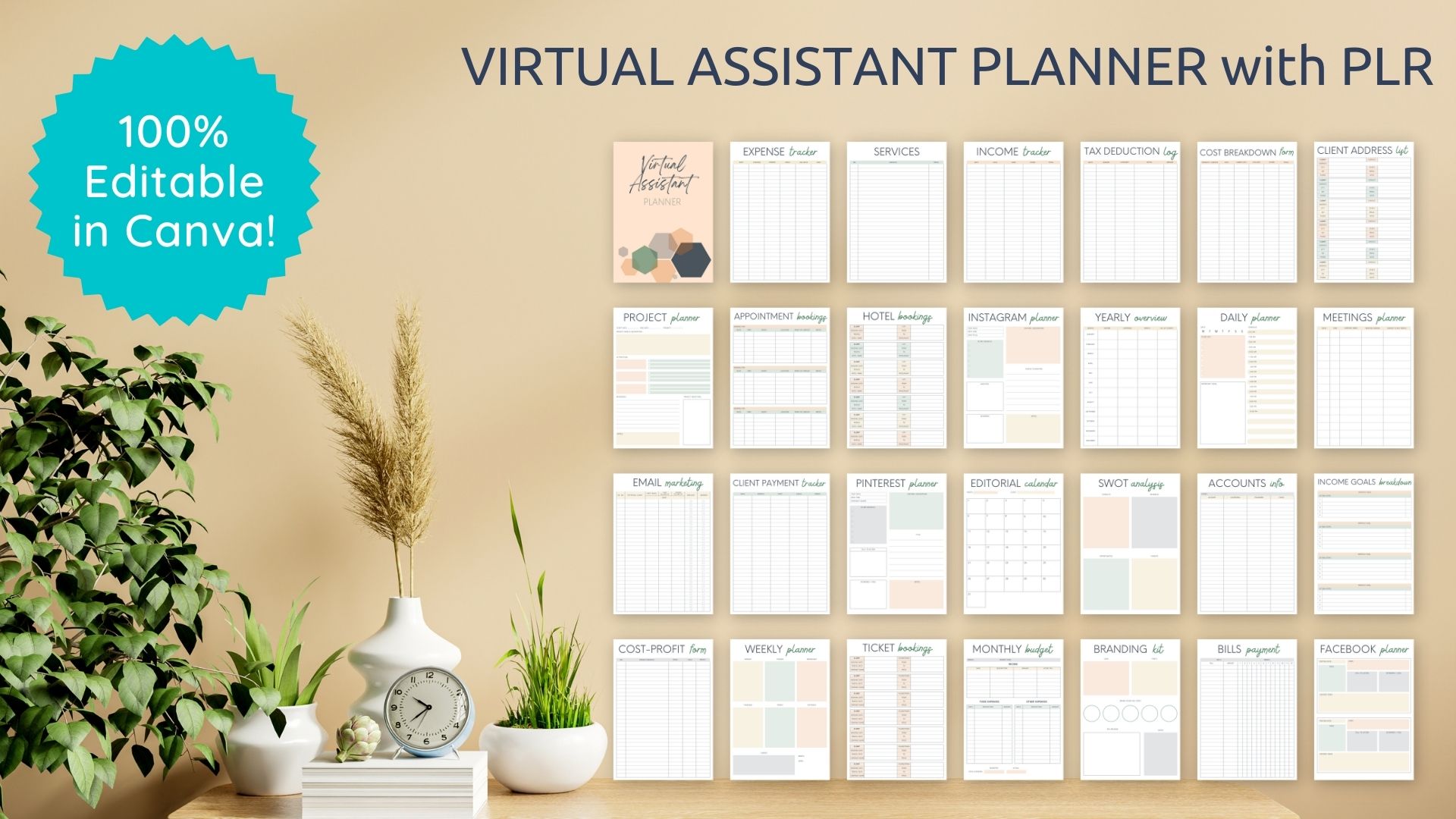 Virtual Assistant Planner with PLR