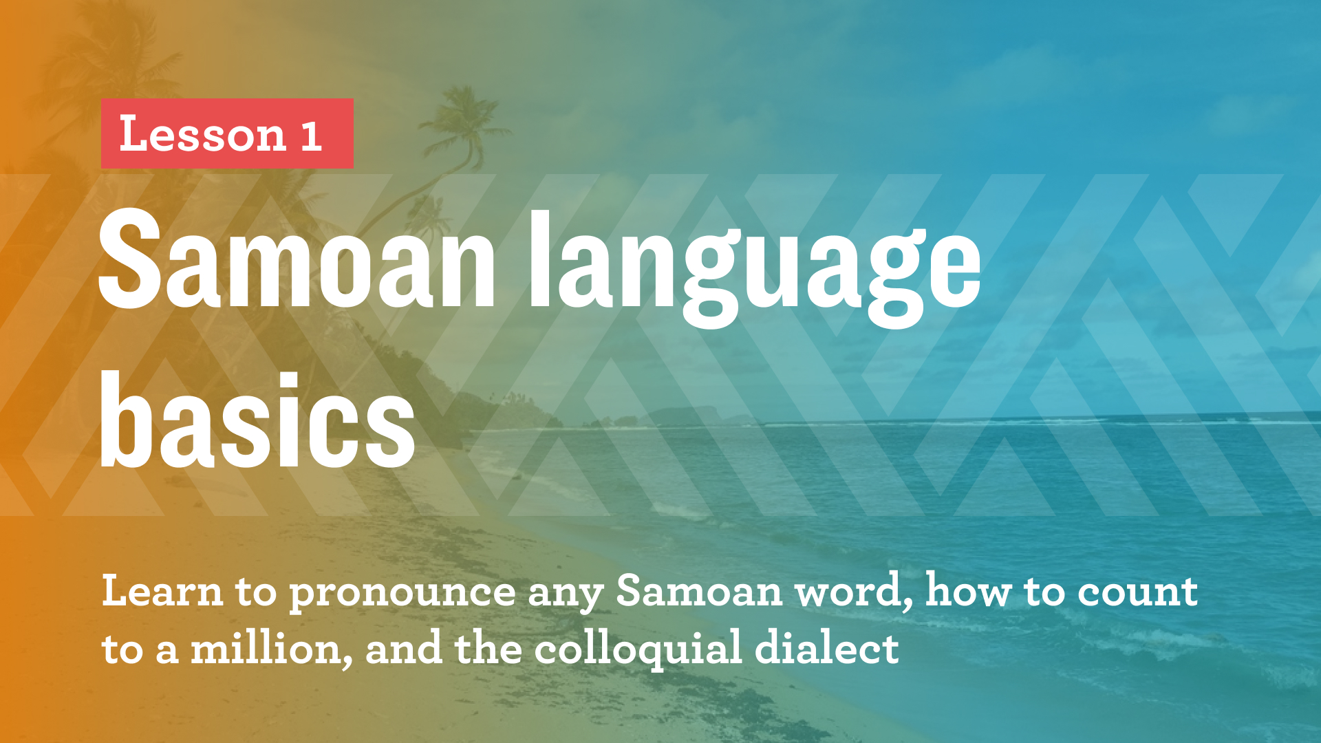 Sāmoan Language Basics