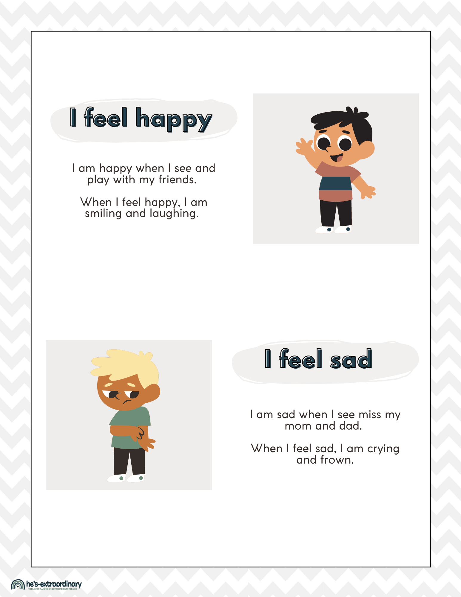 How Do I Feel? Emotions Work Booklet