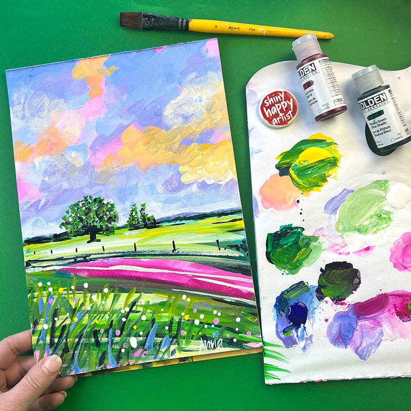 56 Beautiful Day Online Paint Along