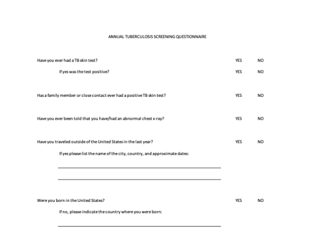 annual-tb-questionnaire