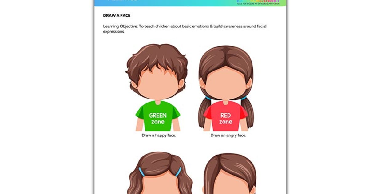 Draw a Face Zones Activity