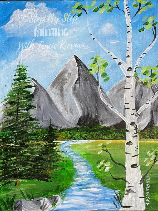 "Landscape" PDF Download Acrylic Painting Tutorial