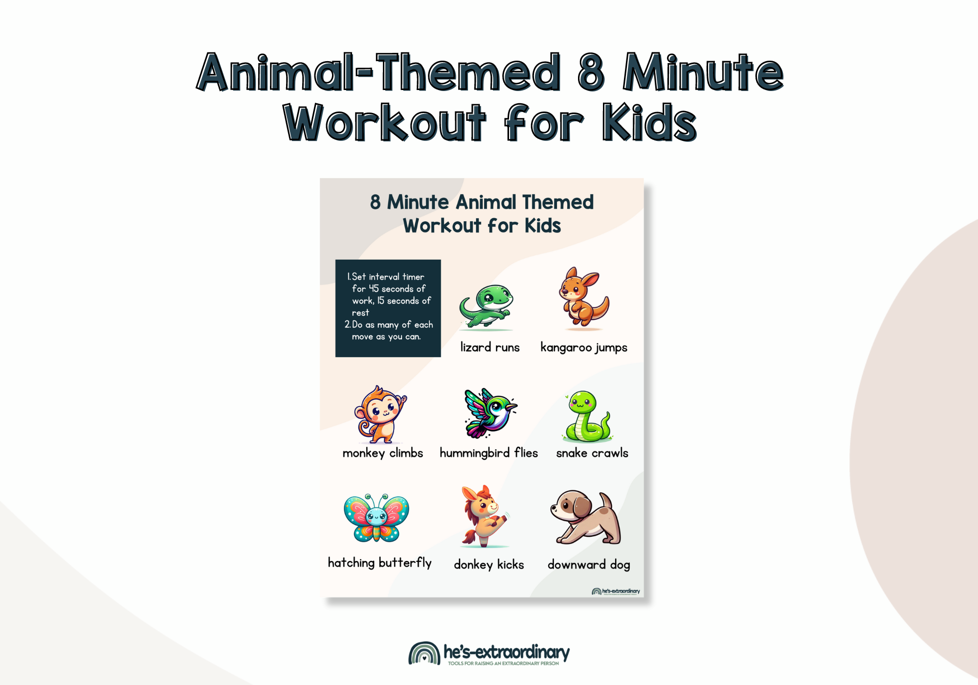 5 minute morning workout for kids