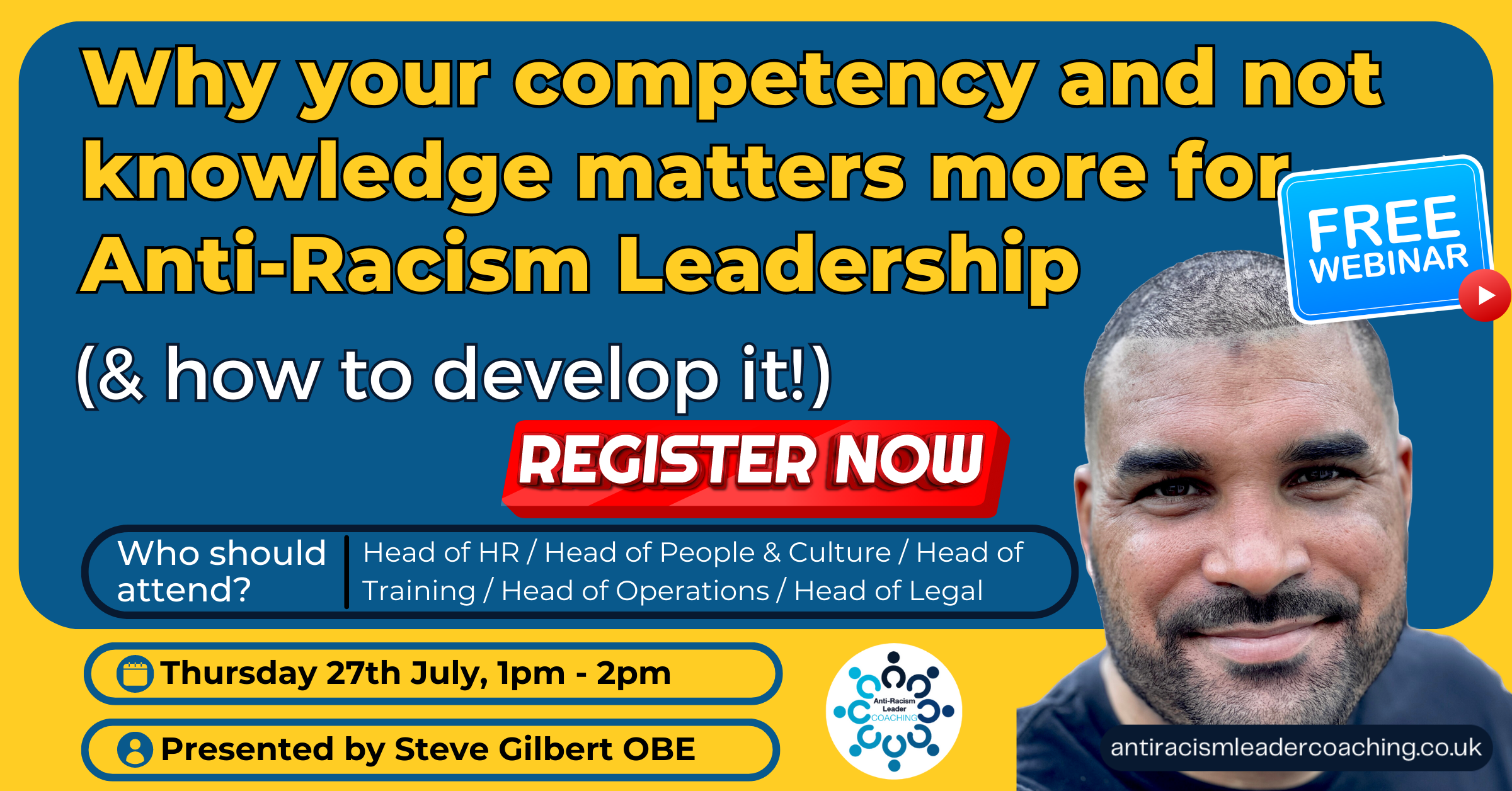 Webinar #3 Why your confidence matters in Anti Racism Leadership & the