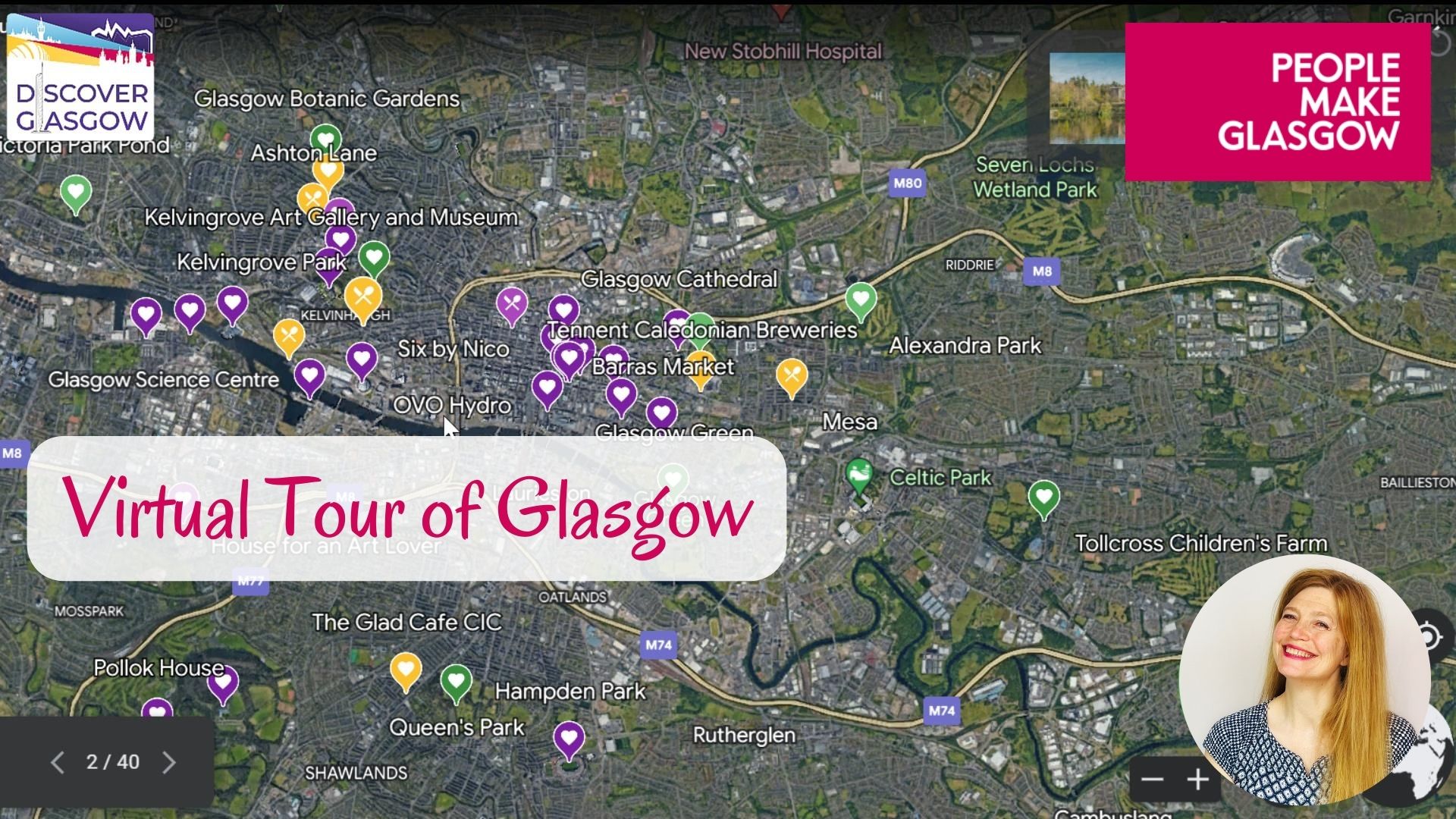 Discovering Glasgow Illustrated Map (Maps) [Idioma Inglés