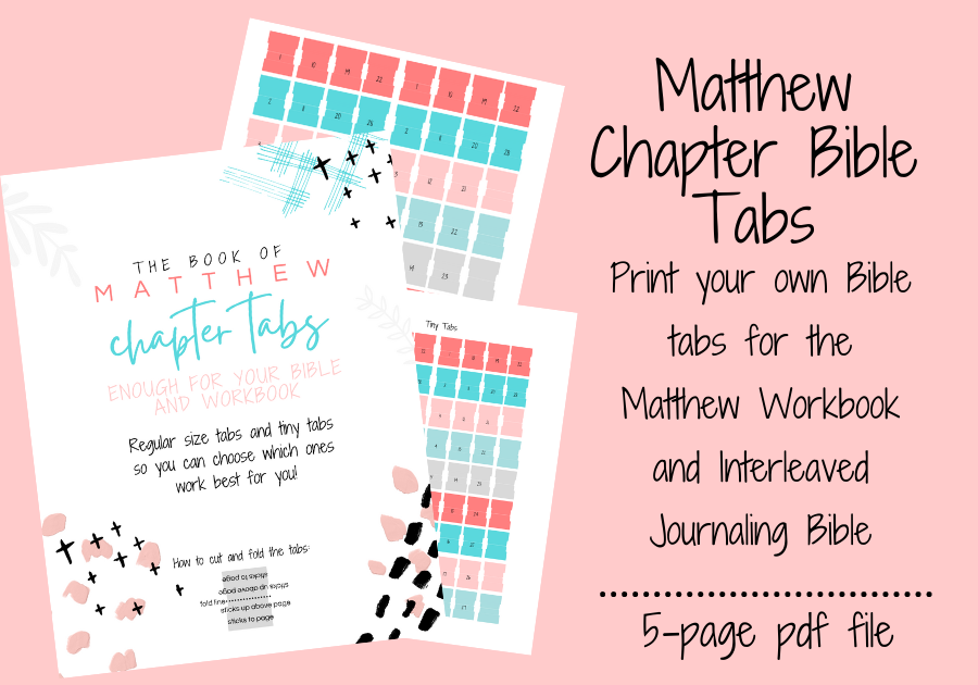 matthew-chapter-bible-workbook-tabs-create-your-own