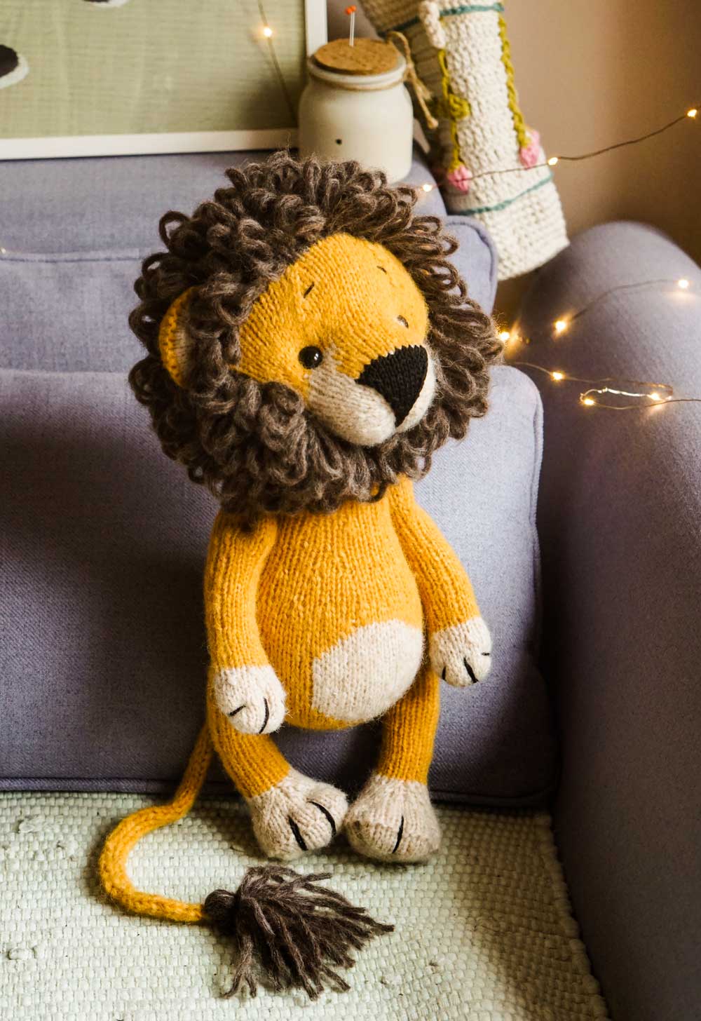 Knitting Pattern Large Lion + Video Bonus!