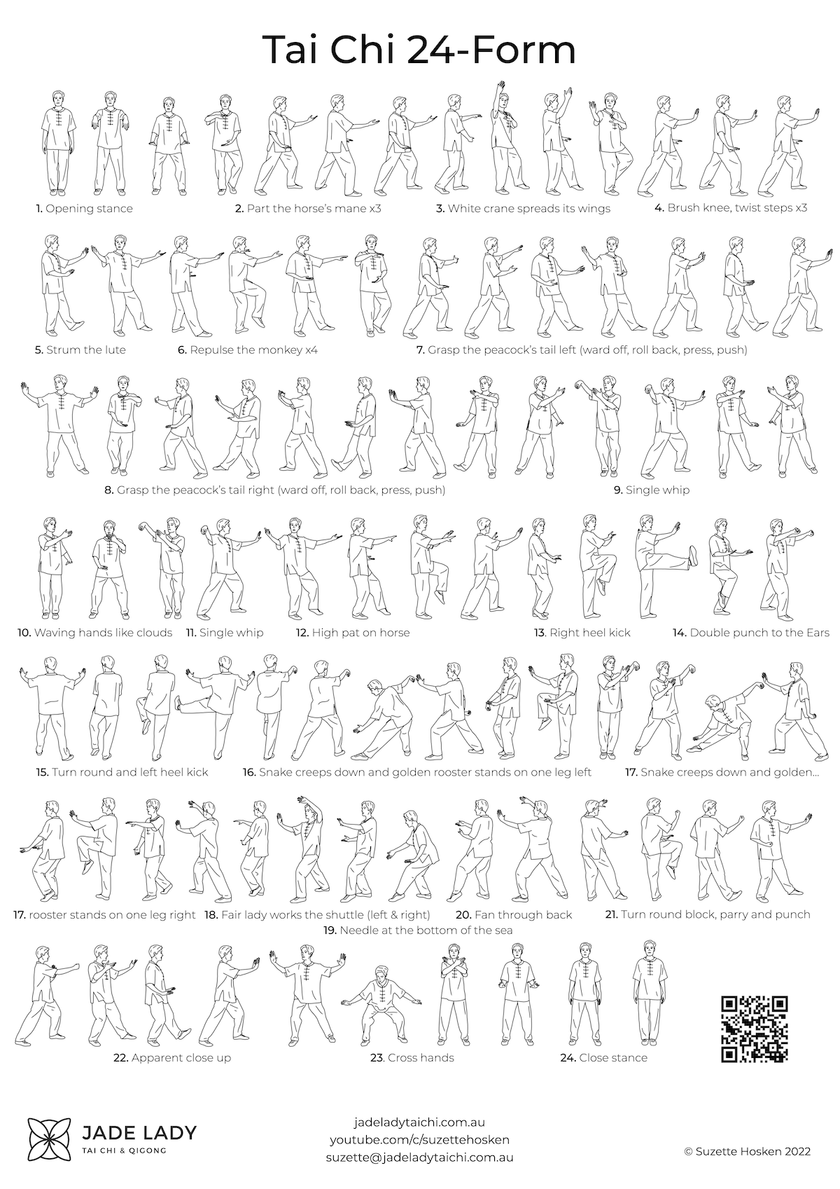 Tai Chi 24 Form List Pdf