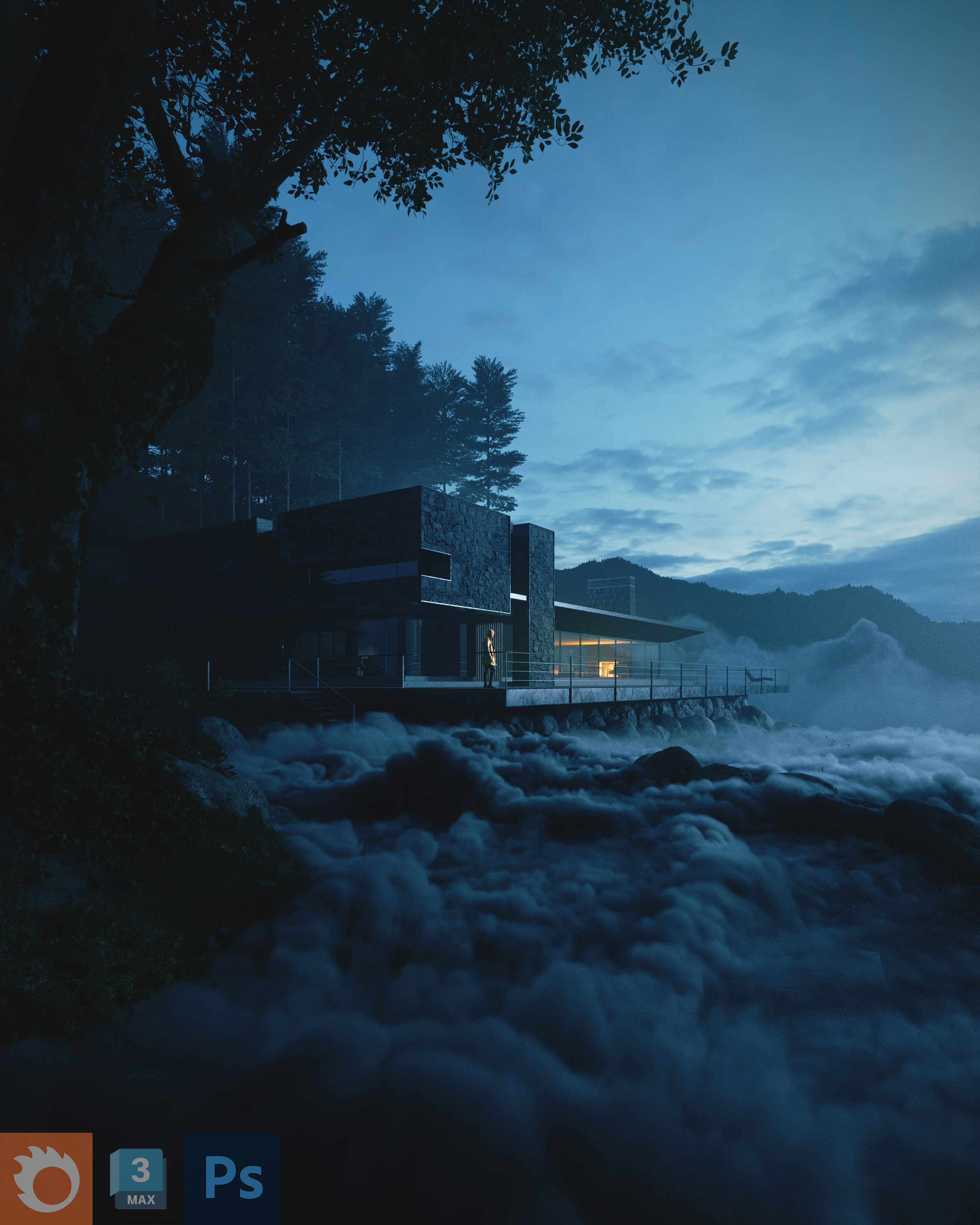 CommonPoint. Masterclass 3d Exterior Lighting