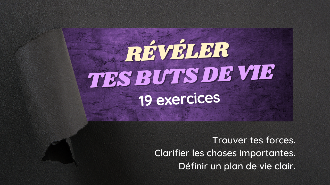 RÉVÉLER TES BUTS DE VIE 19 exercices pour trouver tes forces, clarifier les choses qui sont