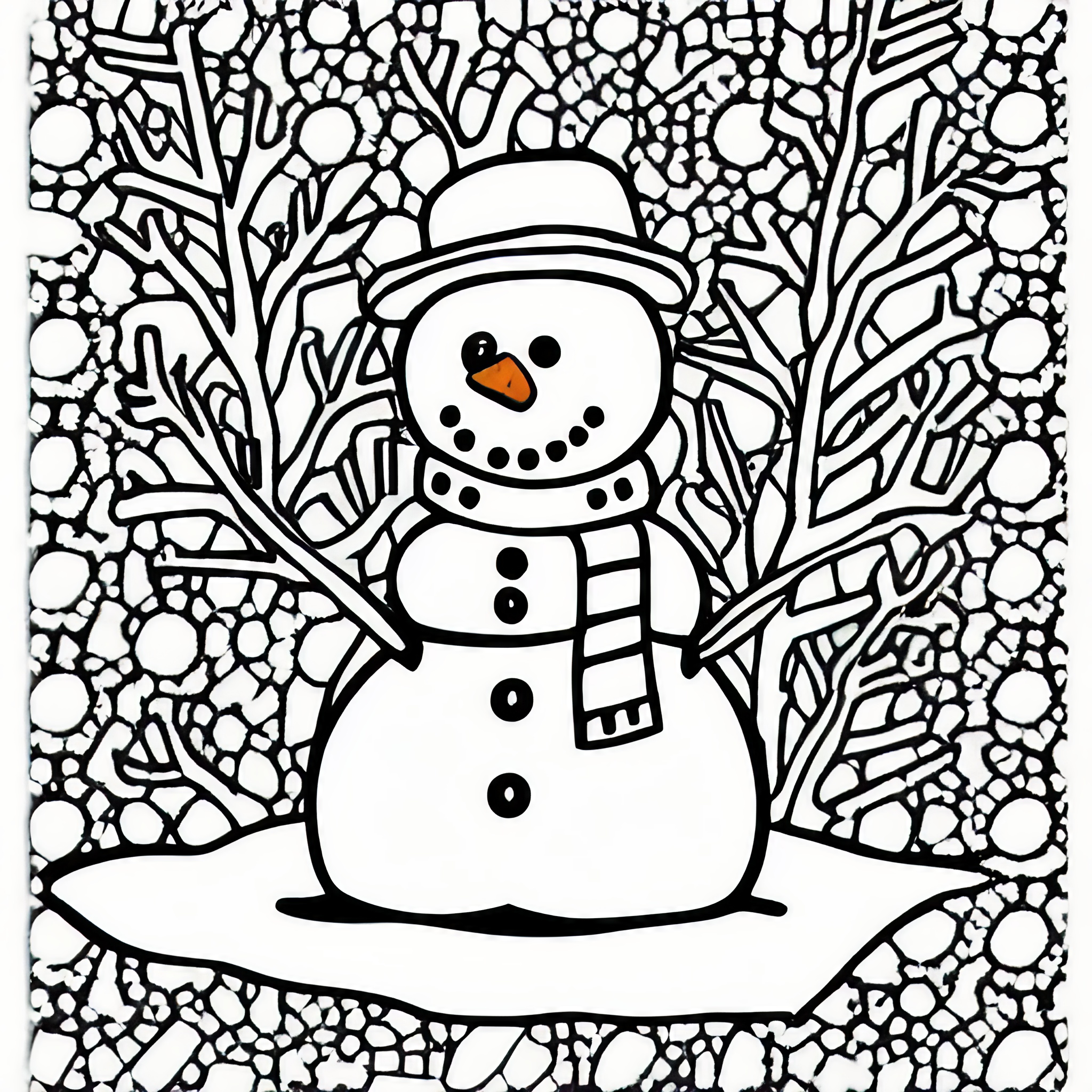 Coloring Pages  Winter Coloring Page For Adults