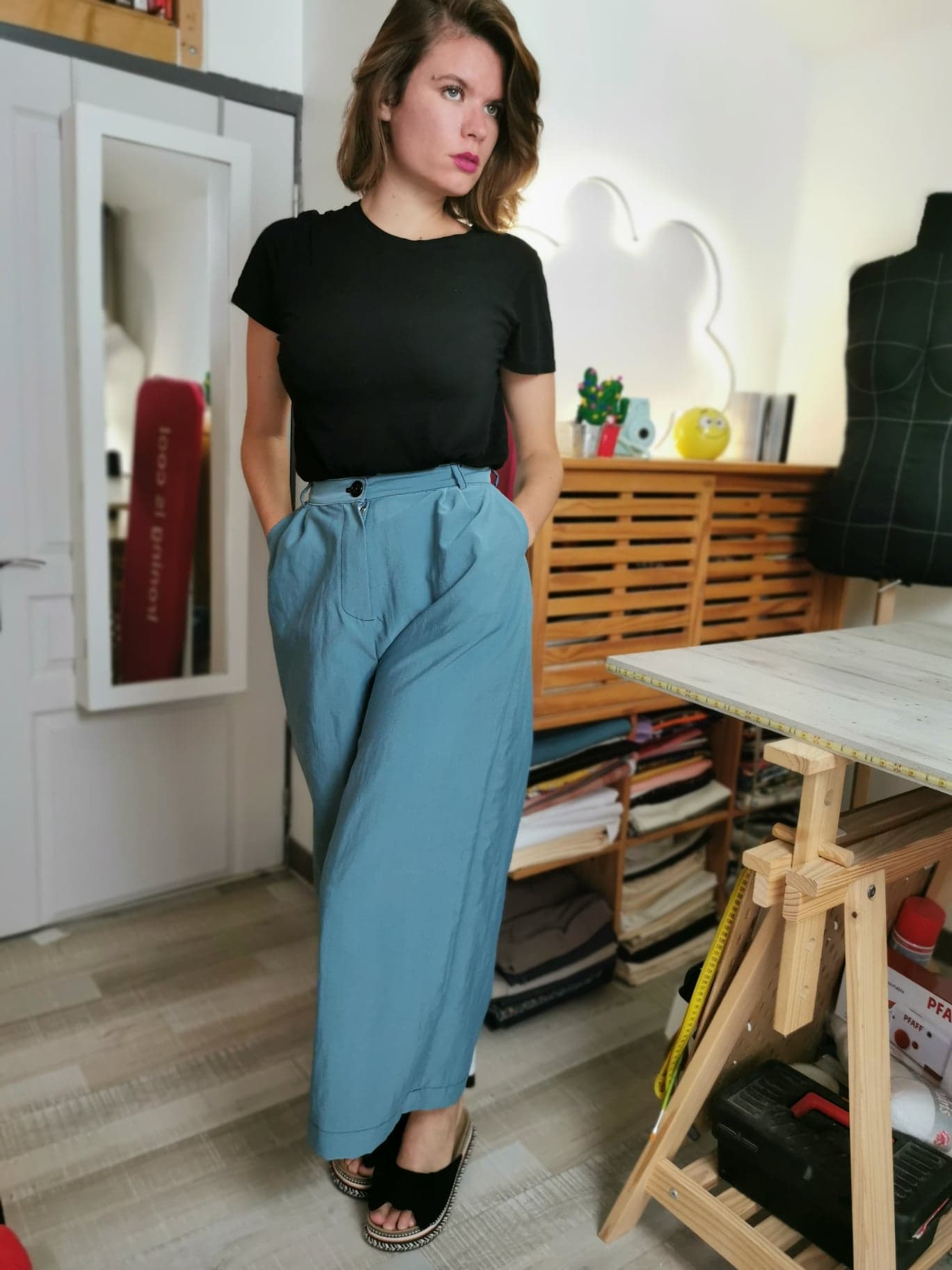 Pantalon femme palazzo sale