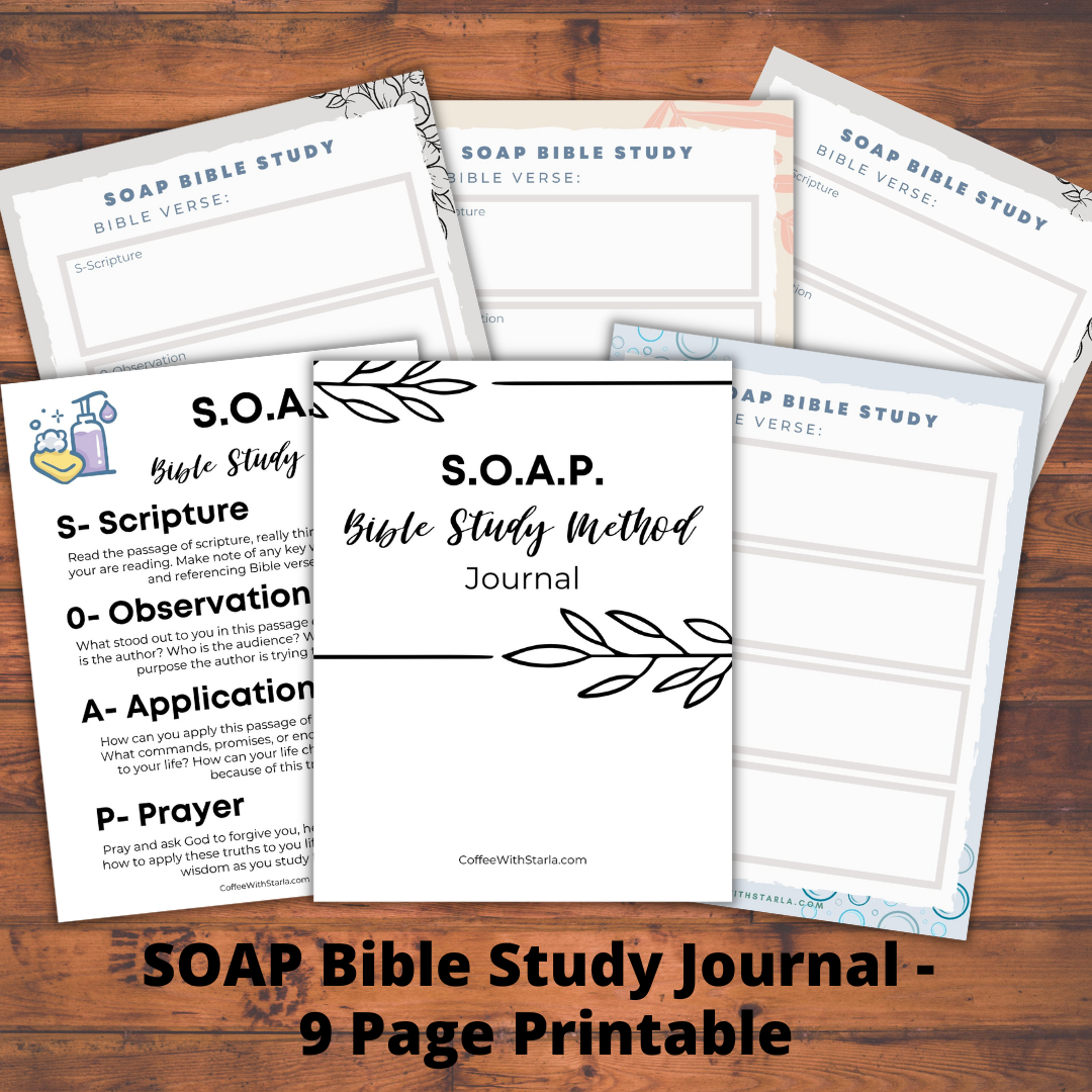 SOAP Bible Study Method Journal Printable