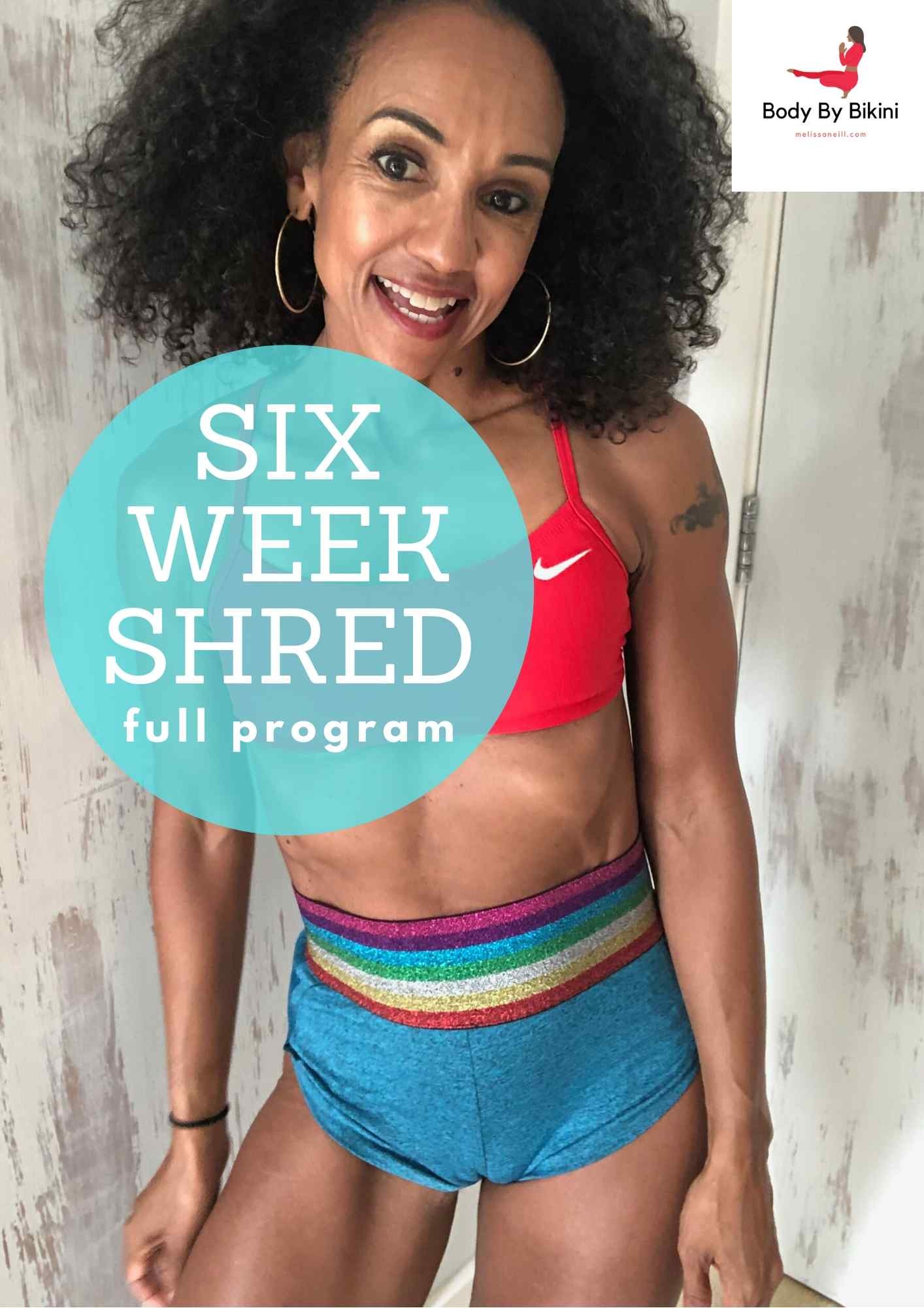 Six week shred challenge fat loss program for women over 40