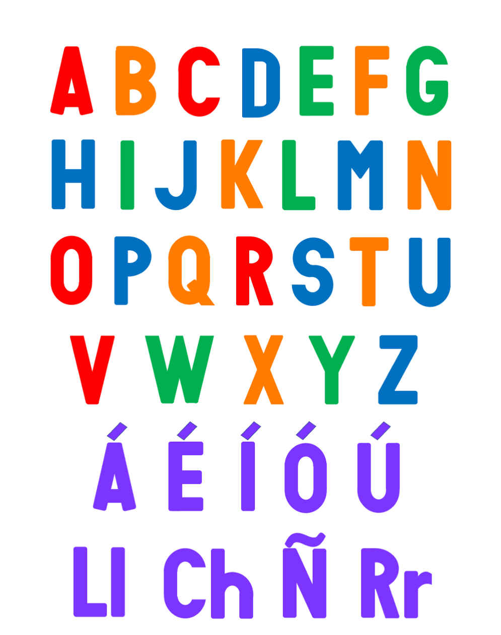 Digital Uppercase Letters