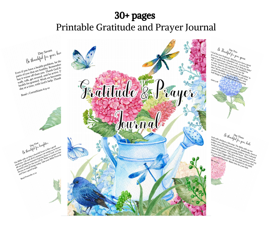 Printable Gratitude and Prayer Journal