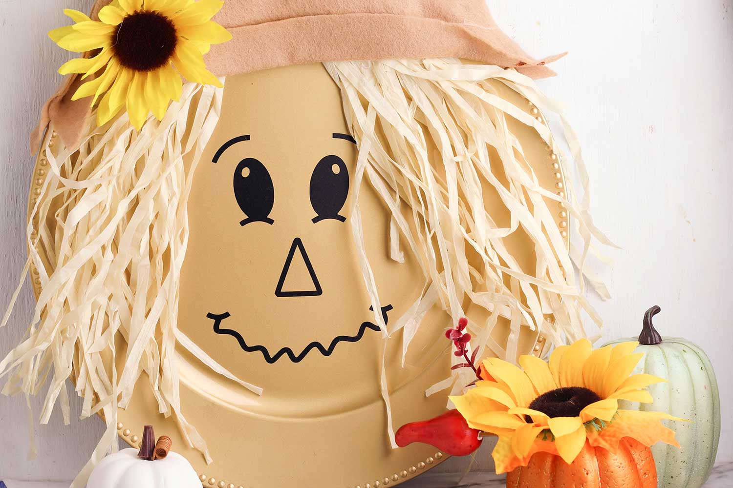 Cute Scarecrow Face Template