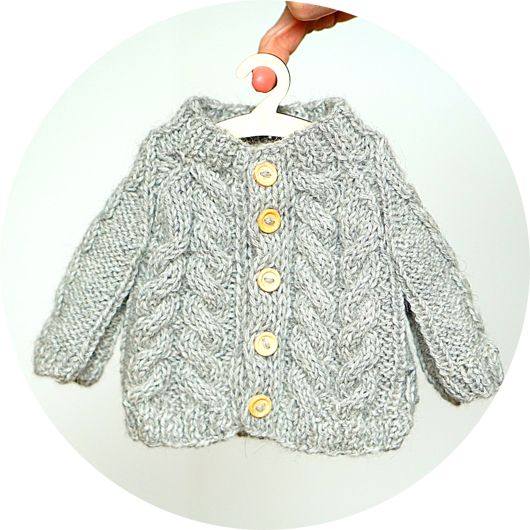 Knitted Aran Cardigan