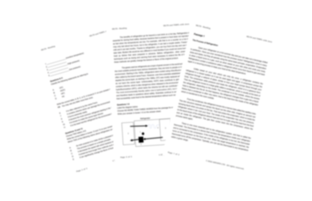 IELTS Reading Practice Test 1 Part 1 Refrigeration